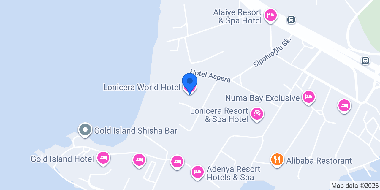 Lonicera World Hotel konumu