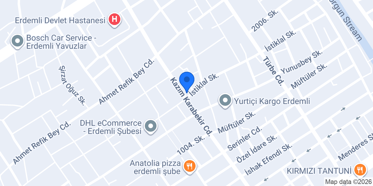 gorushbaby Erdemli Şubesi konumu