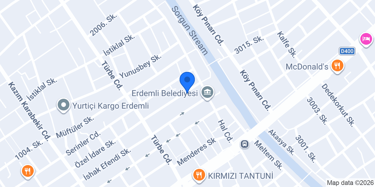 Şahin tamircilik konumu