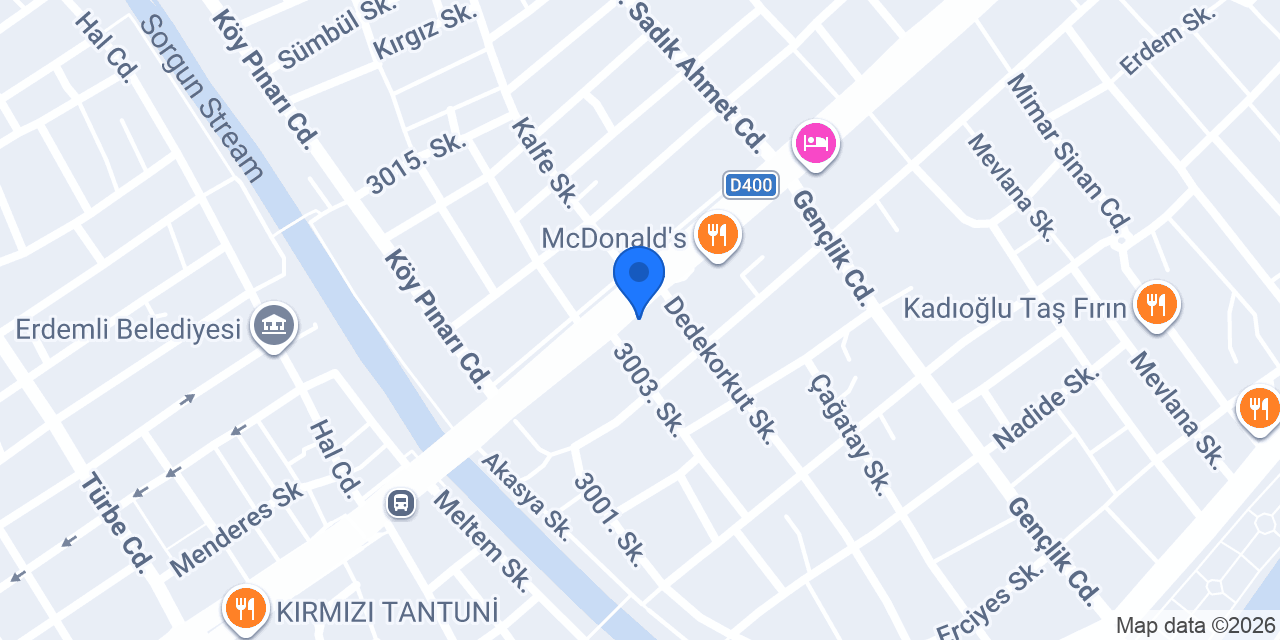 Erdemli ESEN PERDE HOME konumu