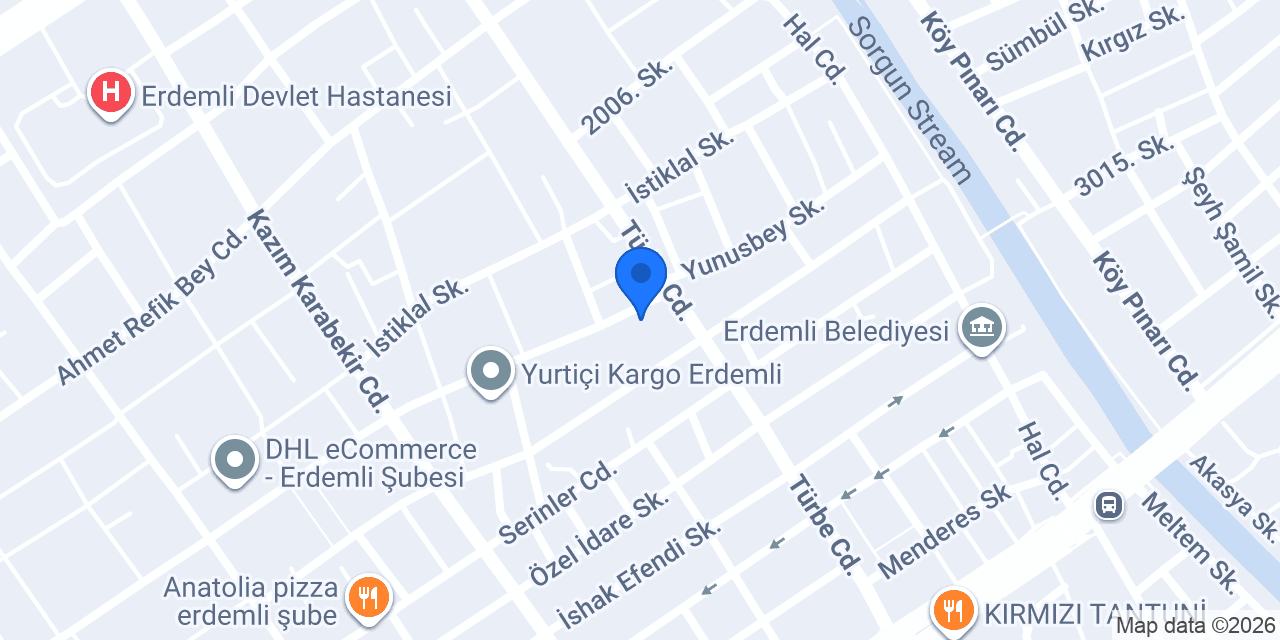 Erdemli Veteriner/ветеринар konumu