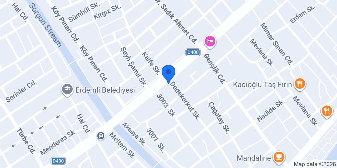 KRAL CEZERYE ERDEMLİ ŞUBE konumu