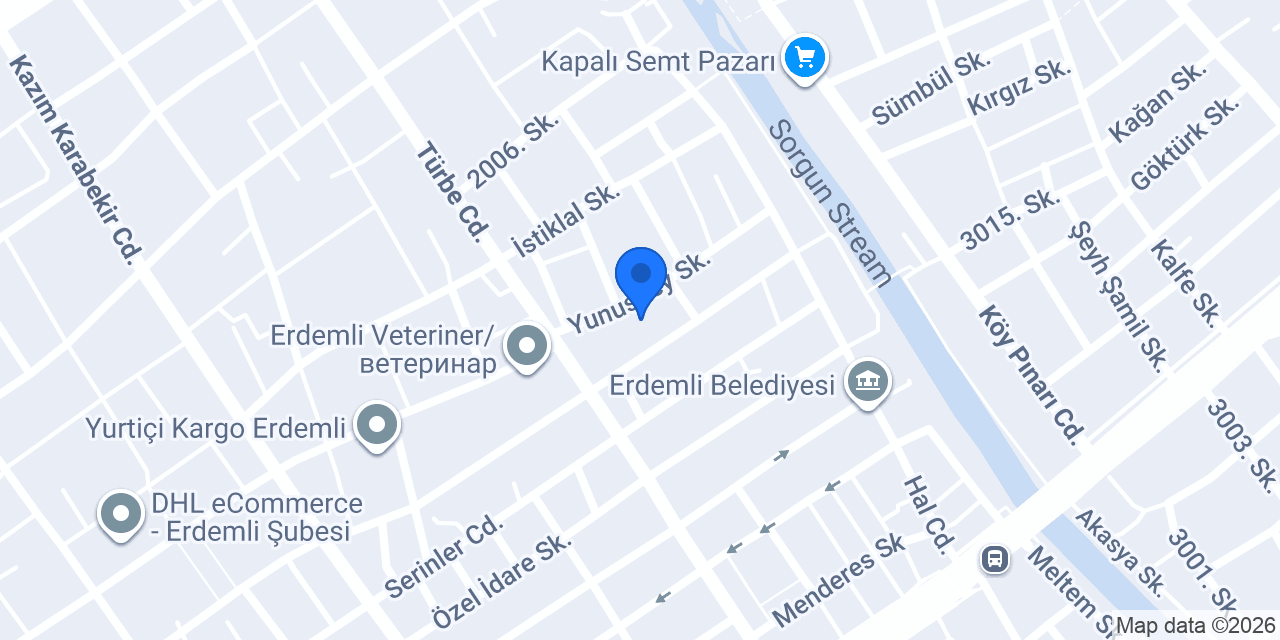 Yıldız Duş konumu