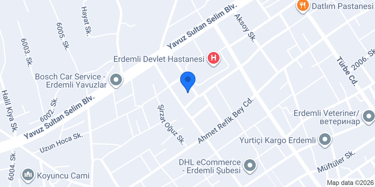 ERDEMLİ ŞULE SAGLIK KABİNİ konumu