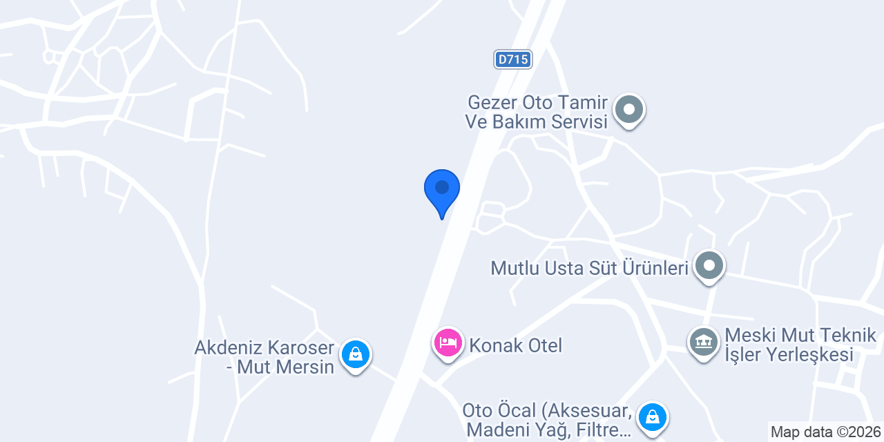 Emir Otomotiv Mut konumu