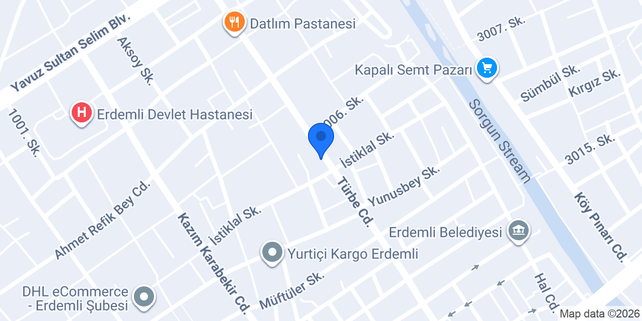 Derya Sürücü Kursu Türbe Şubesi konumu