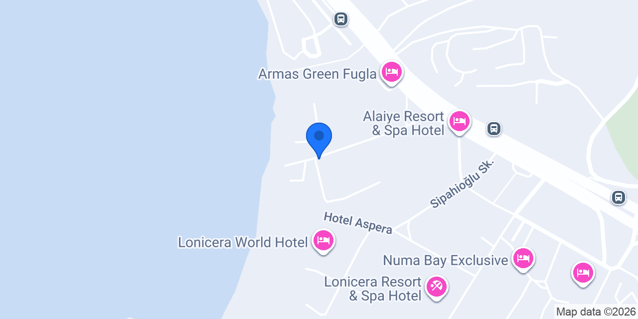 Mysea Hotels İncekum konumu