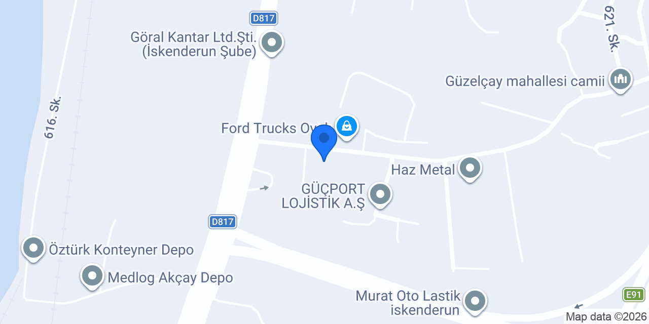 Kamer Antrepo konumu