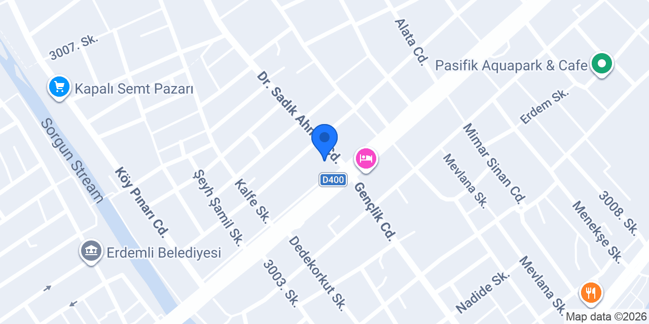 Günaylar Mobilya konumu