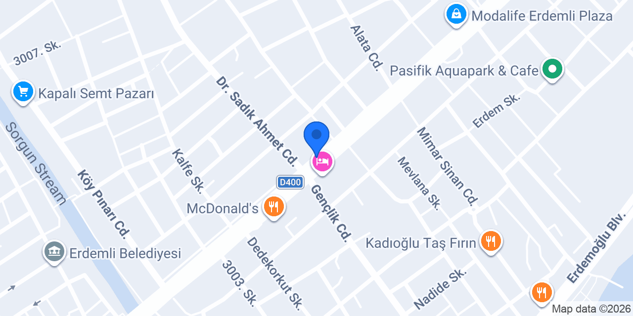 İdaş Erdemli konumu