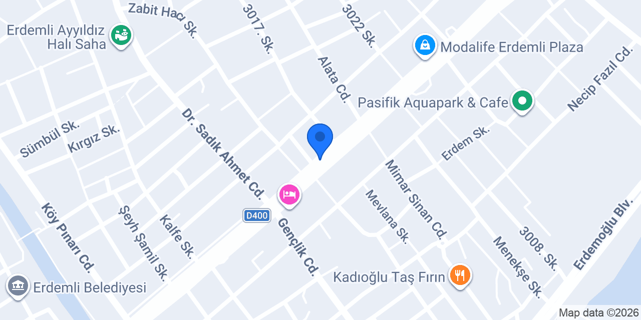 Rapsodi Mobilya Erdemli konumu