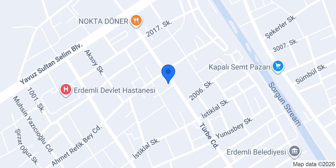 Sevgi Kurs Merkezi konumu