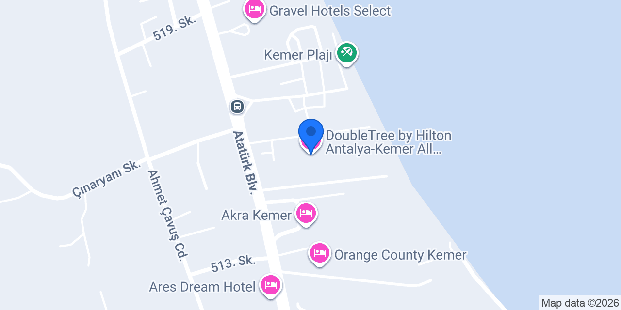 DoubleTree by Hilton Antalya-Kemer All-Inclusive Resort konumu