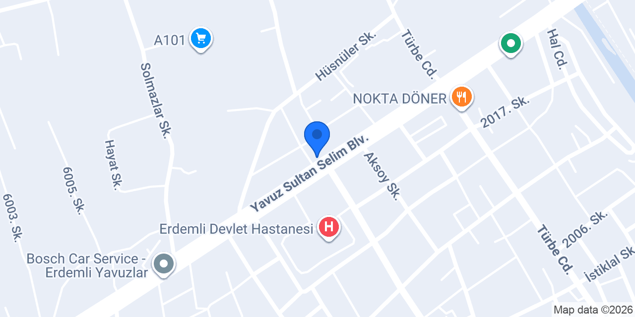 Erdemli Tunç Tarım konumu