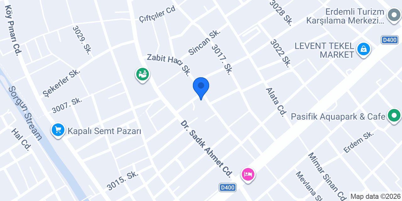 ÇORTUL VİEW EMLAK ERDEMLİ konumu