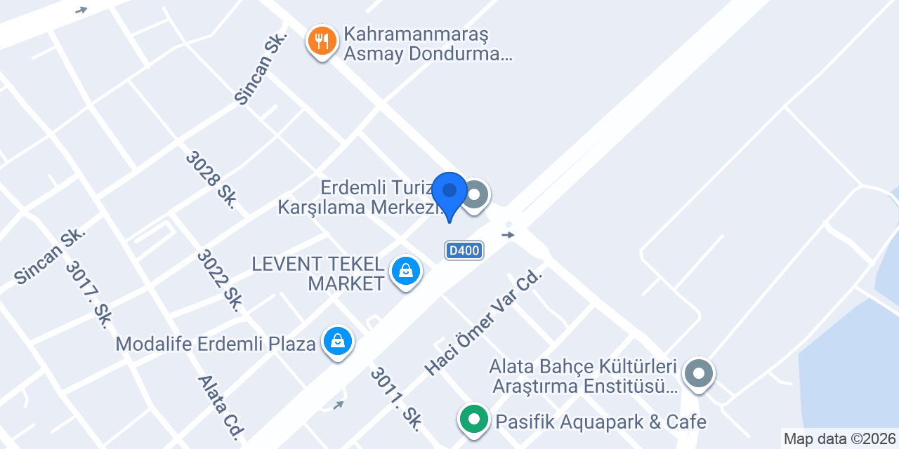 Mersin Seyahat Erdemli konumu