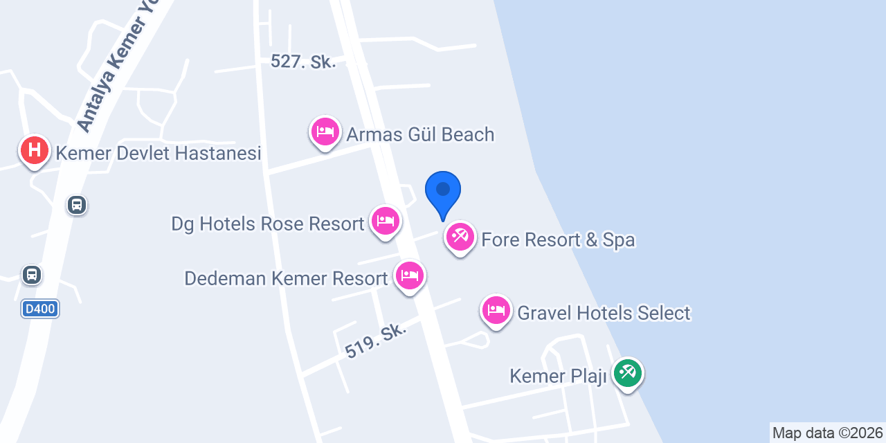 Lims Bona Dea Beach Hotel konumu