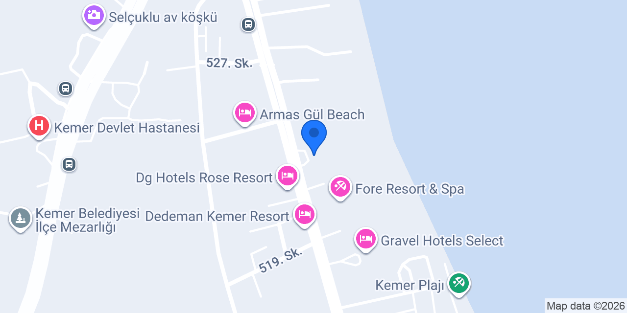 Armas Beach Hotel konumu