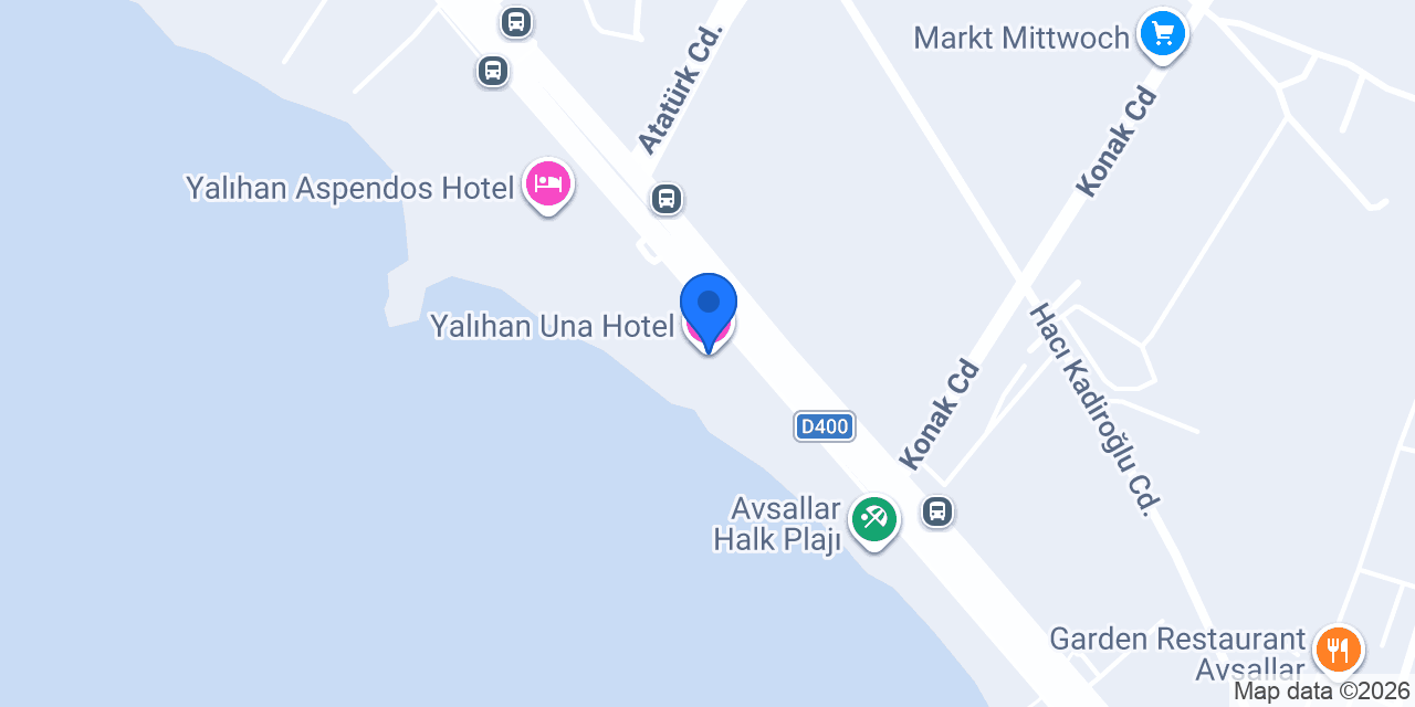 Yalıhan Una Hotel konumu