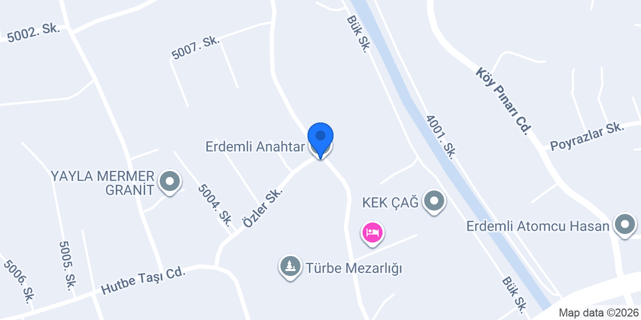 Erdemli Anahtar konumu
