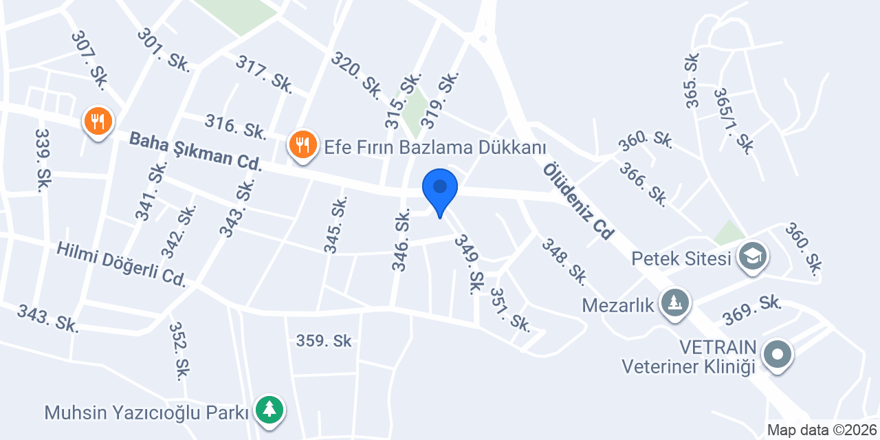 Önver Mühendislik Fethiye konumu