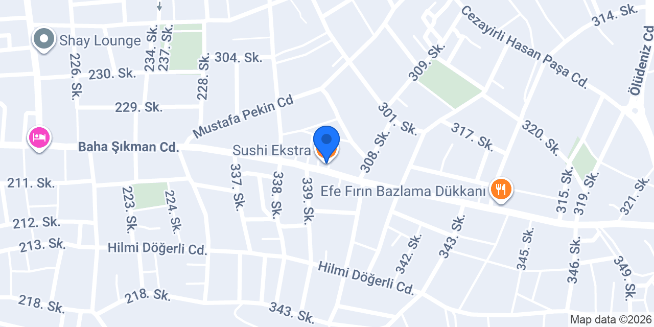 Sushi Ekstra konumu