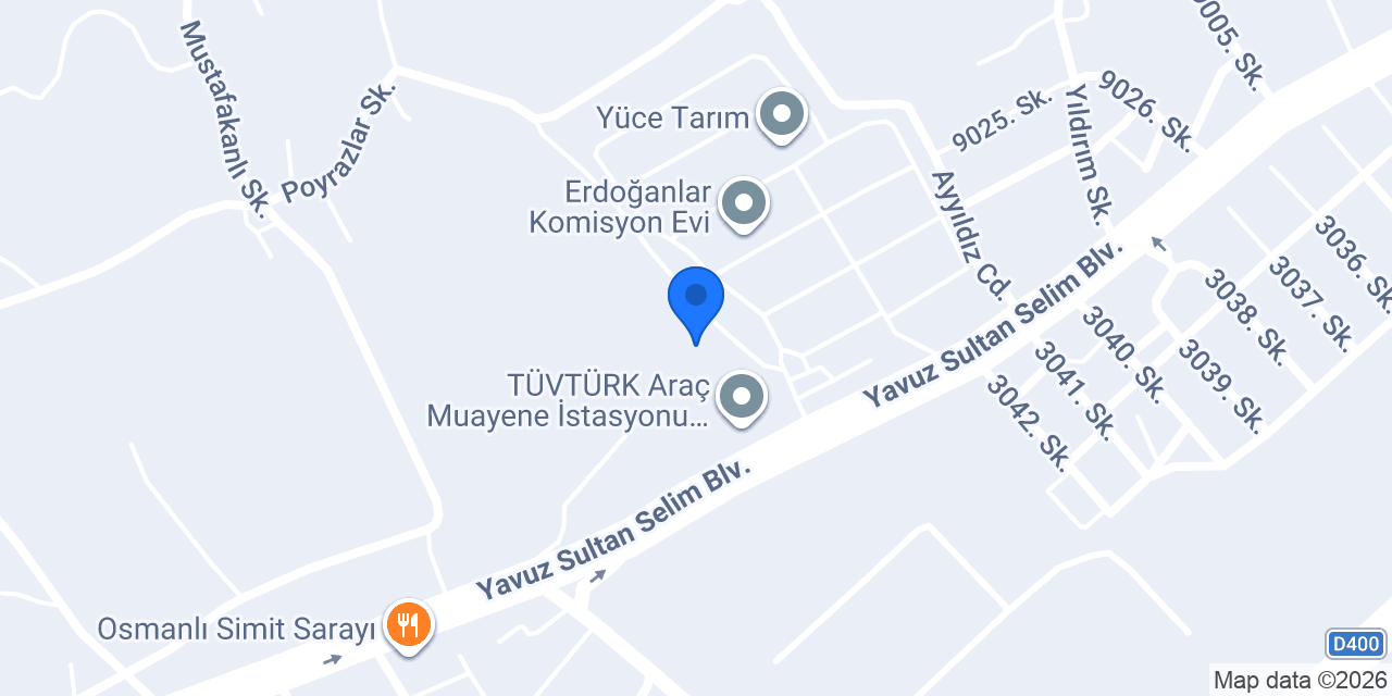 YAĞMUR FİDANCILIK konumu