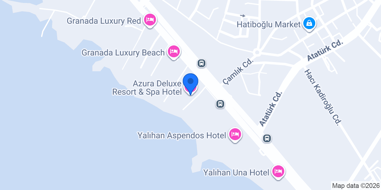 Azura Deluxe Resort & Spa Hotel konumu