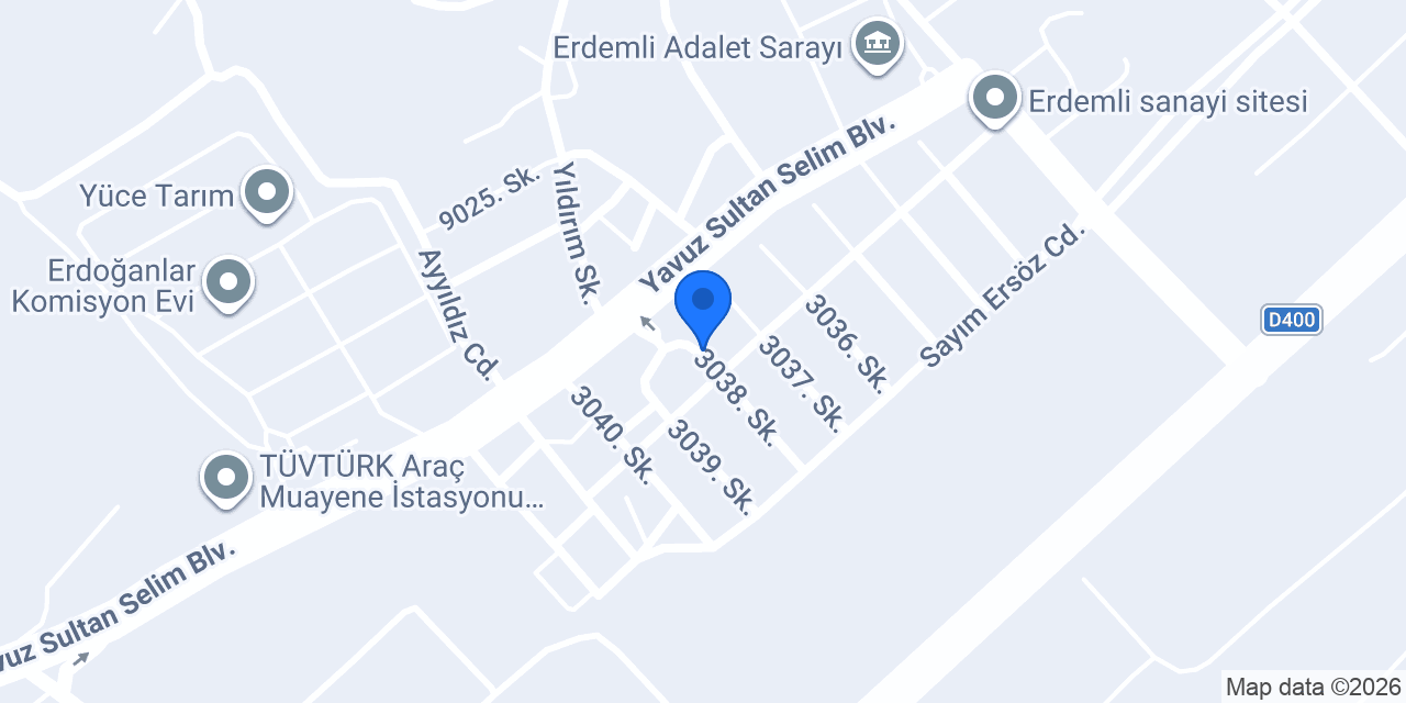 ÇETİNER OTO SERVİS VE YEDEK PARÇA konumu