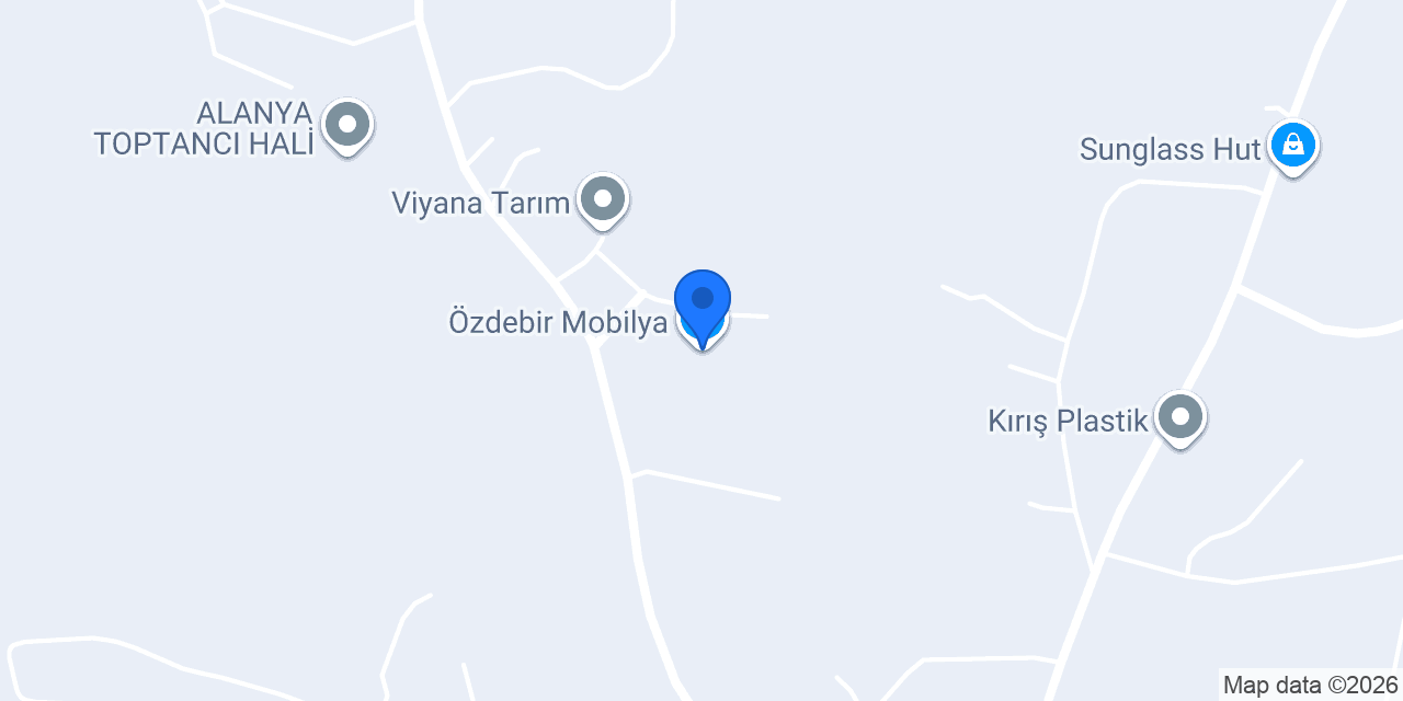 Özdebir Mobilya konumu