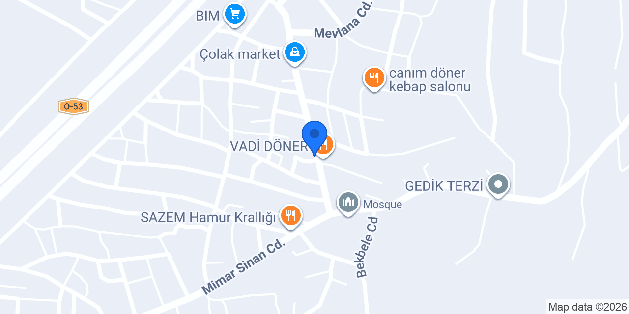 Merkez Yapı market konumu