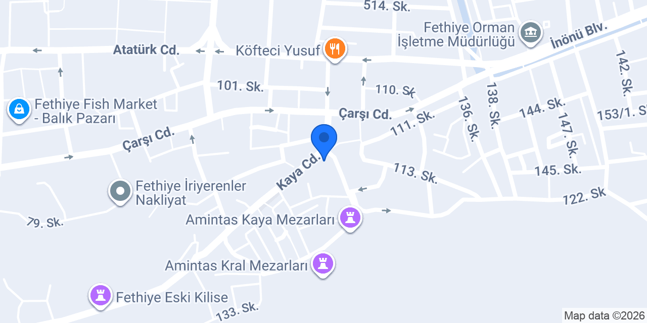 Köşe Kahve fethiye konumu