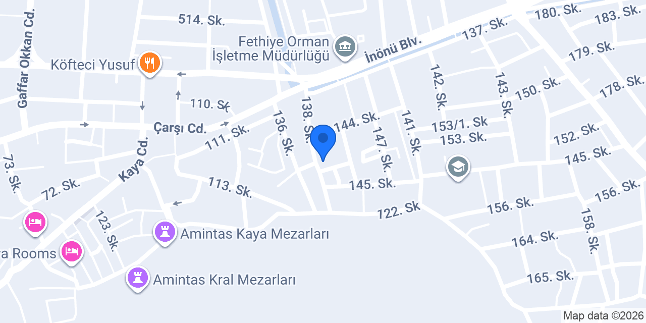 Fethiye Alfa Kurs Merkezi konumu