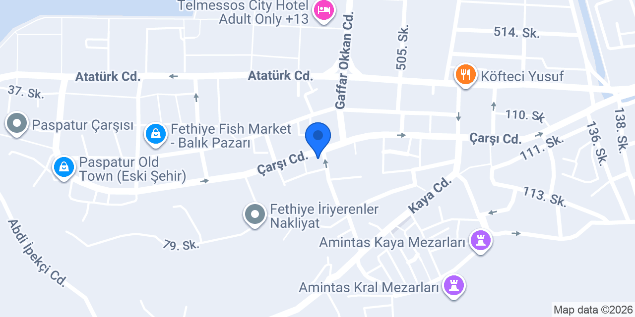 Fethiye Papirüs Tabela Reklam konumu
