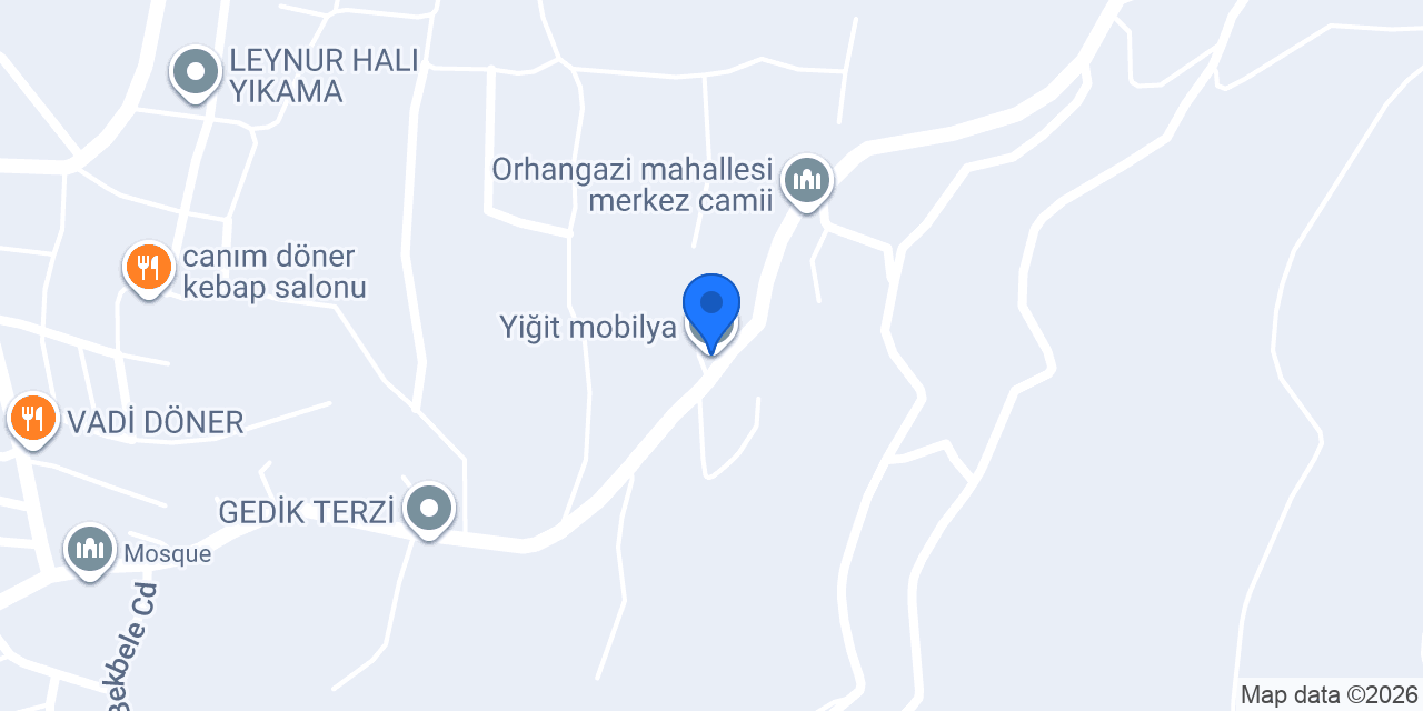 Yiğit mobilya konumu