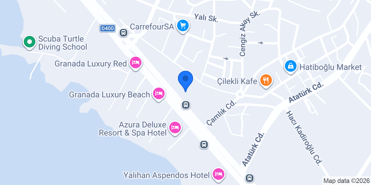 Yapı Kredi Bankası - Avsallar Şubesi konumu