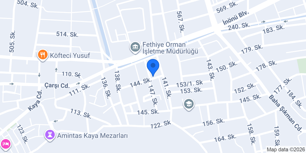 Sennin School Fethiye konumu