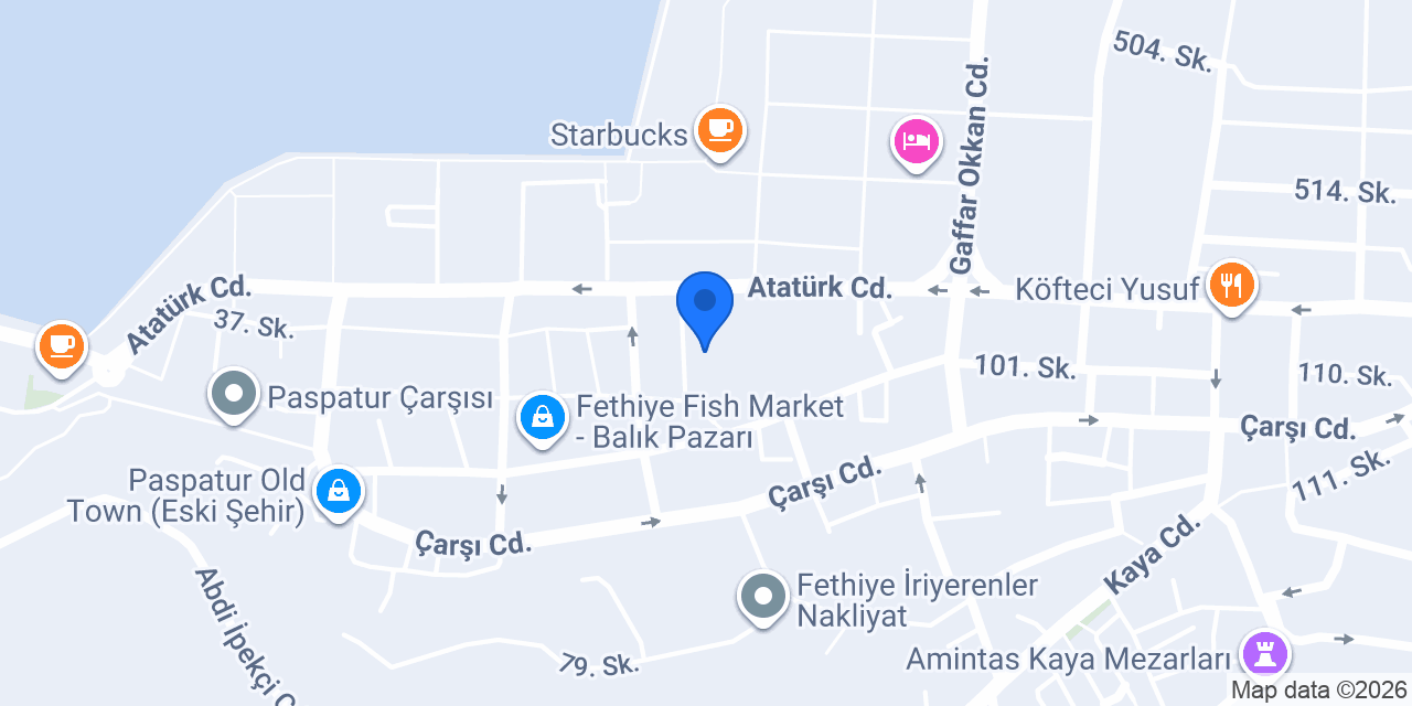 Fethiye Gazi İlkokulu konumu