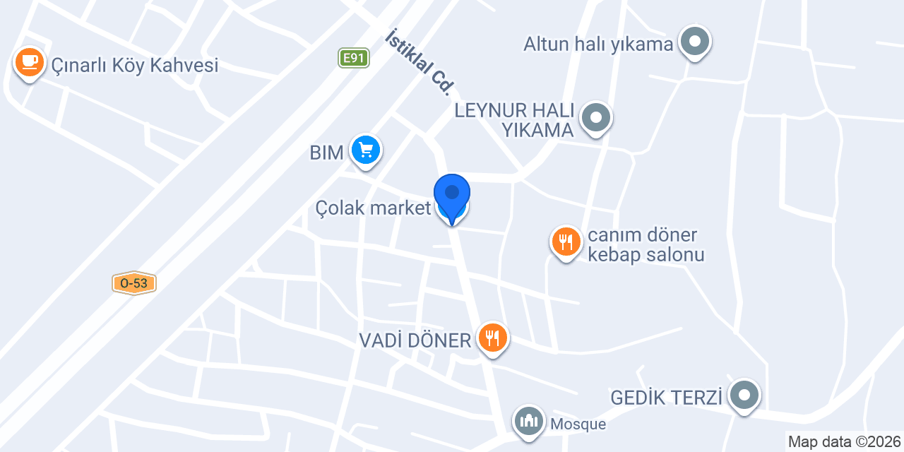 Çolak market konumu