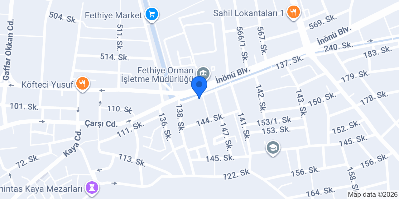 Otel Eroğlu konumu
