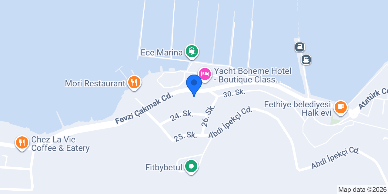 Ece Saray Marina&Resort konumu
