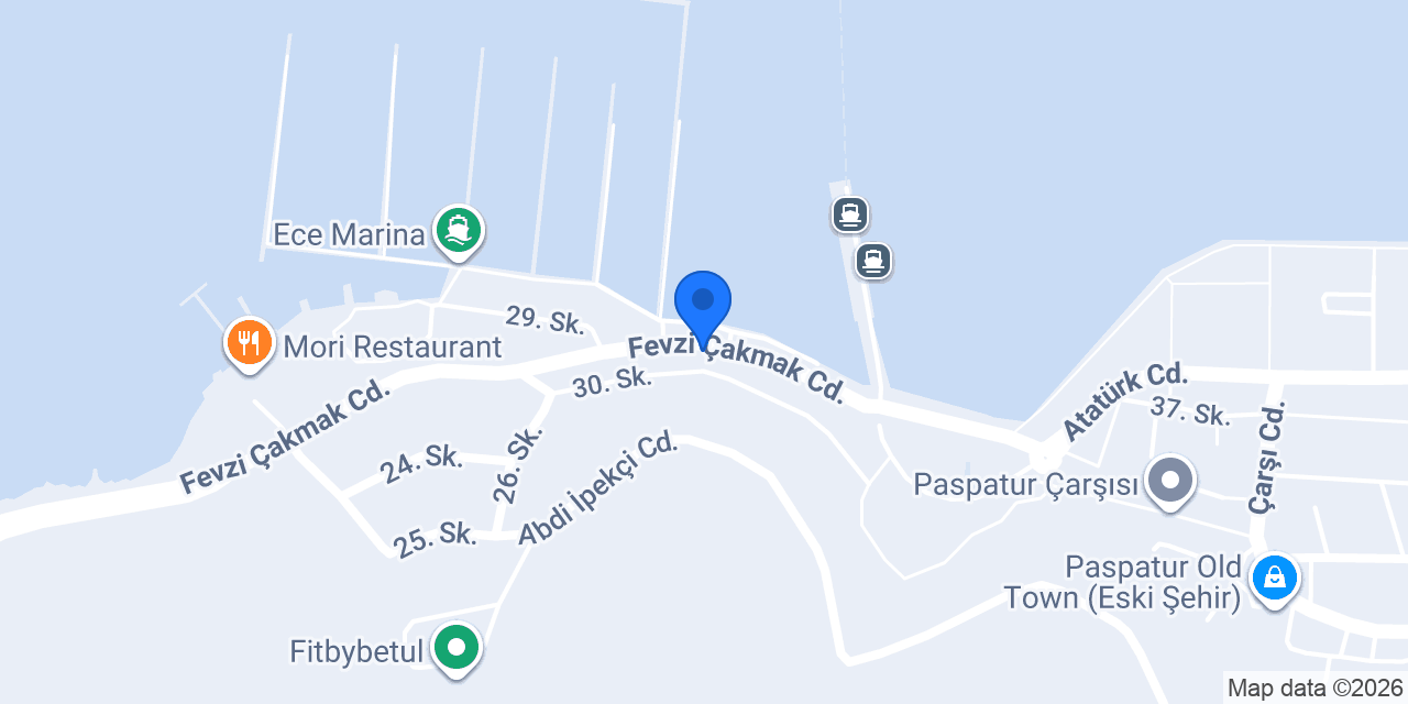 Ece Marina Suites konumu