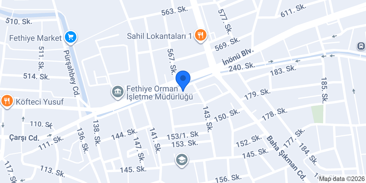Fethiye Bilişim Hüseyin Ünal konumu