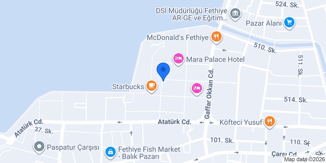 Milklaç Fethiye Dispanser konumu