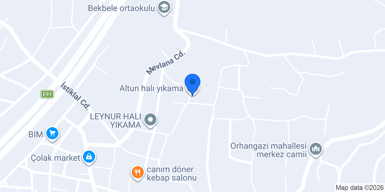 Altun halı yıkama konumu