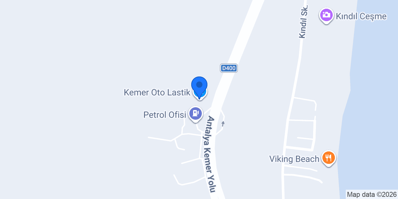 Kemer Oto Lastik konumu