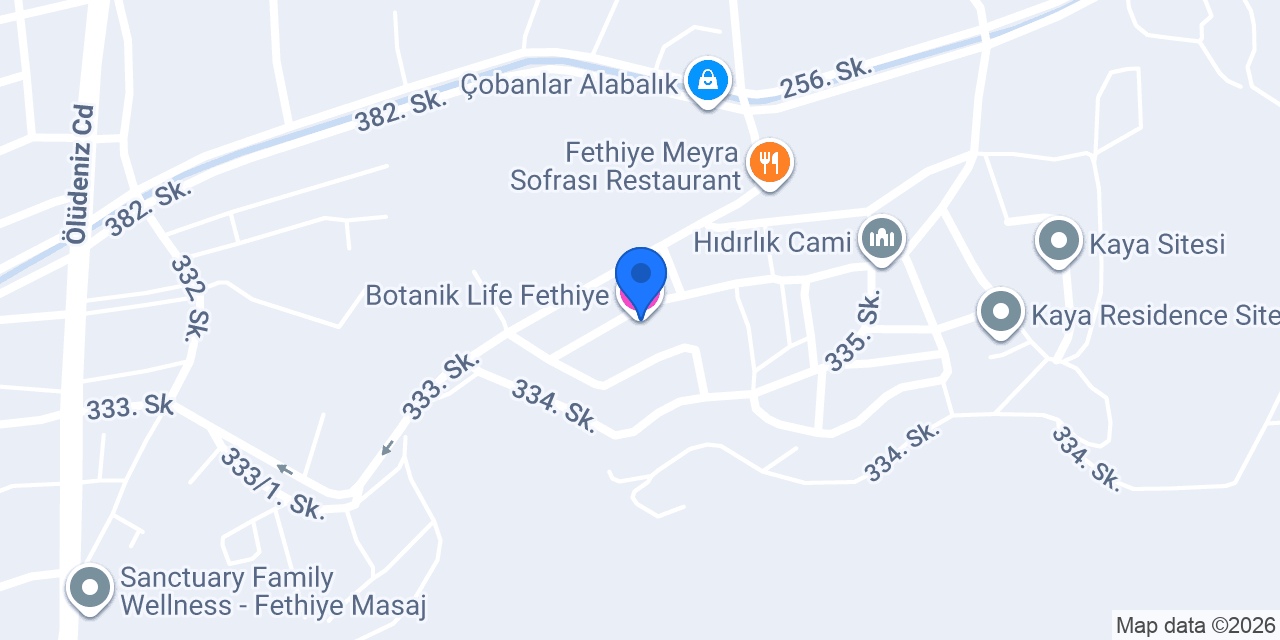 Botanik Life Fethiye konumu