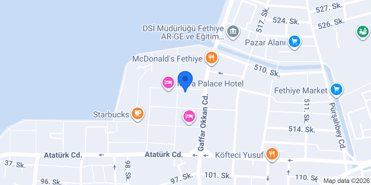 Fethiye Dövme ve Piercing Stüdyo konumu