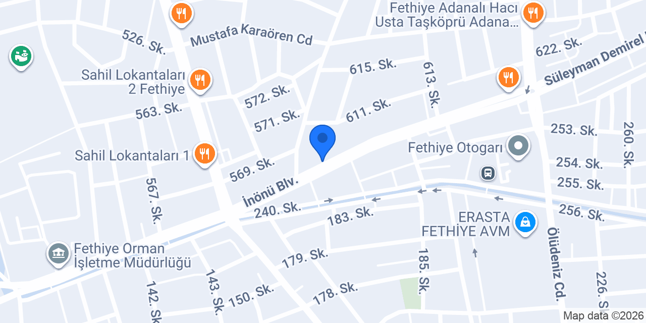 Özel Yasemin Sürücü Kursu konumu