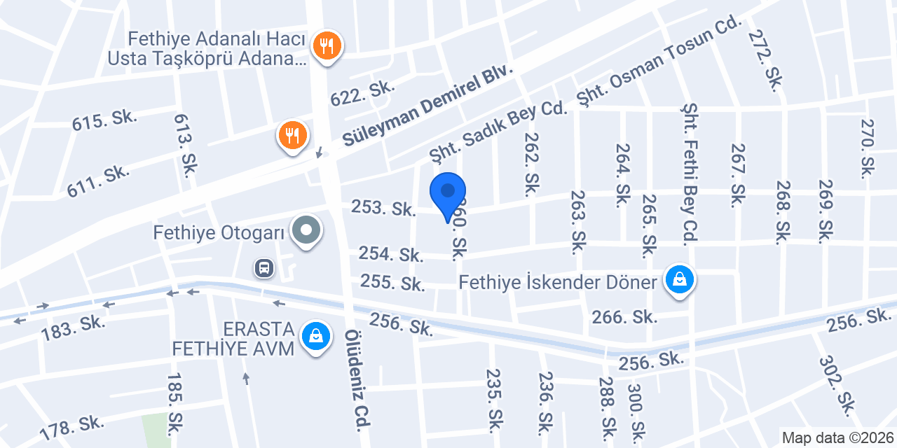 Öz Ünver Otomotiv konumu